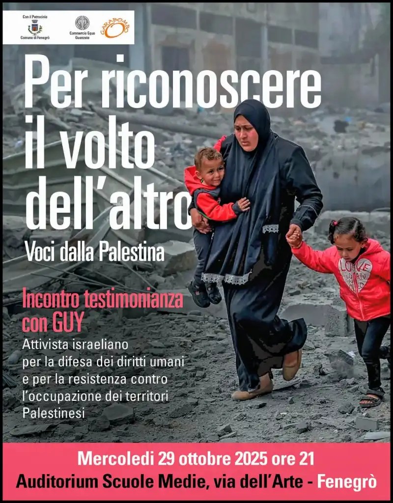 29 ottobre/ Fenegrò/ Voci dalla Palestina